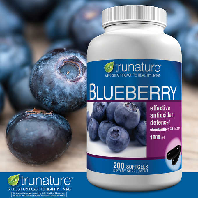Экстракт голубики trunature blueberry 1000мг, 200 капсул - Shopping TEMA