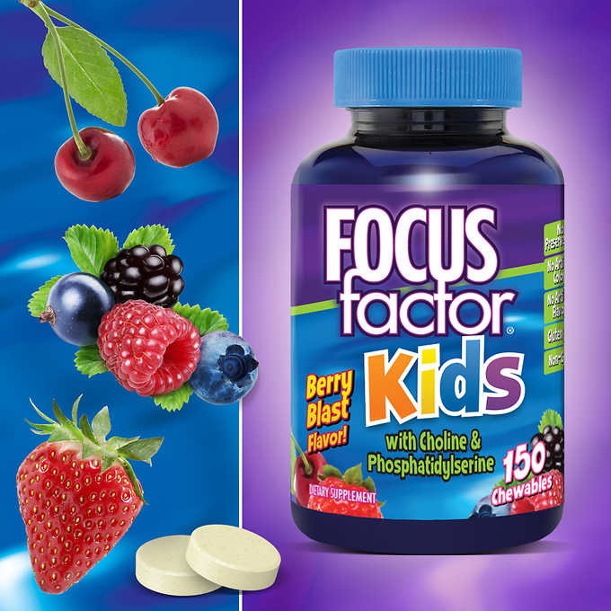 Витамины Для Детей FOCUSfactor Kids, 150 жевательных конфет - Shopping TEMA