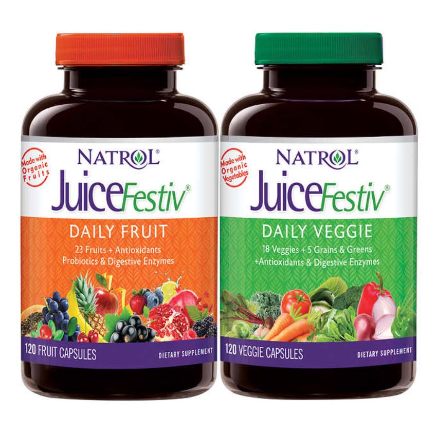 Витамины Natrol JuiceFestiv Daily Fruit & Veggie