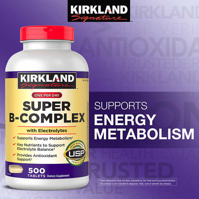 Витамин B Kirkland Signature Super B-Complex, 500 таблеток - Shopping TEMA