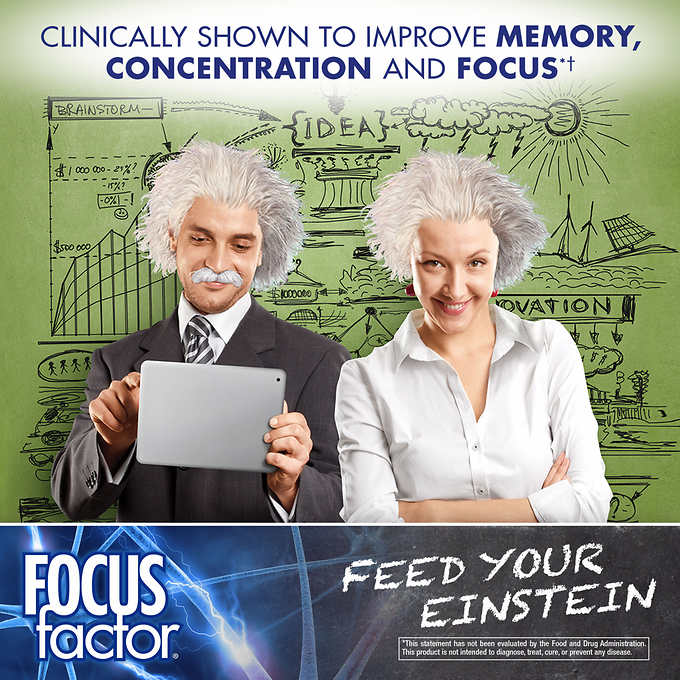 Комплекс для мозга и памяти FOCUSfactor Nutrition Brain Supplement 180 ...