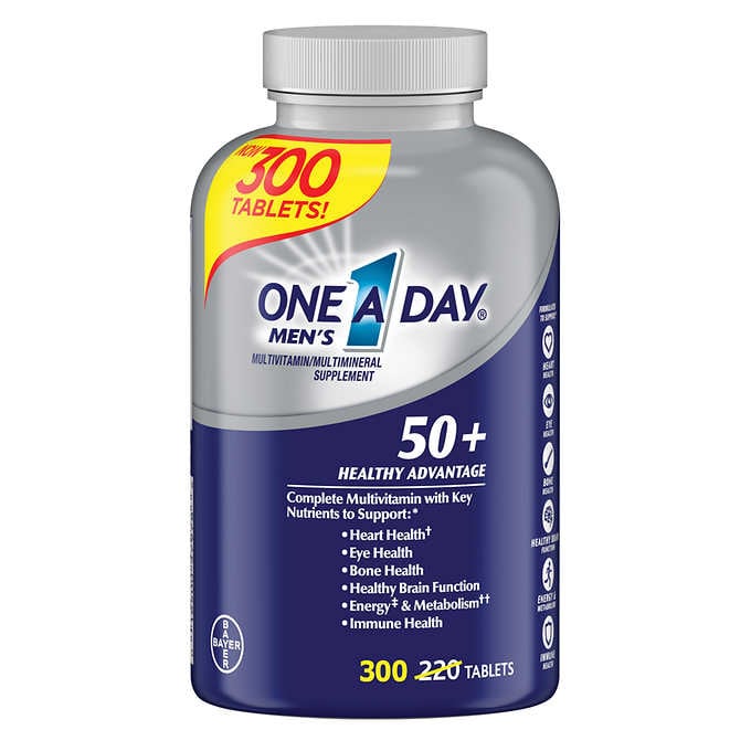 Мультивитамины для мужчин 50+, One A Day, 300 таблеток