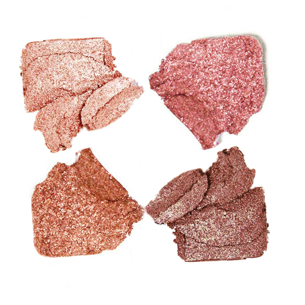Pillow Talk Palette of Pops - shimmers in nude pink, champagne, rose gold and copper-bronze shades