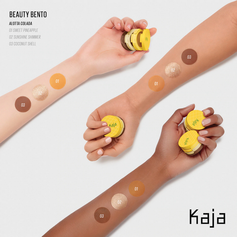 Тени Kaja Beauty Bento Bouncy Eyeshadow Trio