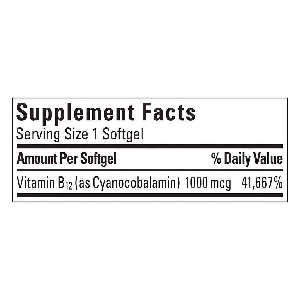 Витамин B12 Nature Made, 1000мкг., 400 гелевых капсул - Shopping TEMA