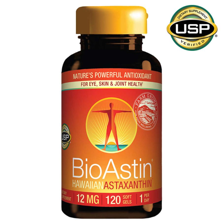 Гавайский Астаксантин BioAstin Hawaiian Astaxanthin, 120 капсул