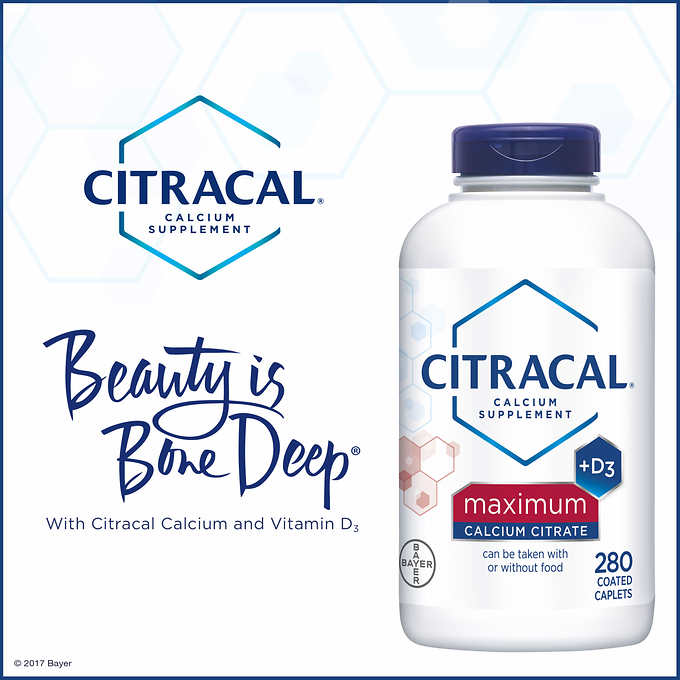 Цитрат кальция с витамином D, Citracal Maximum 280 таблеток - Shopping TEMA