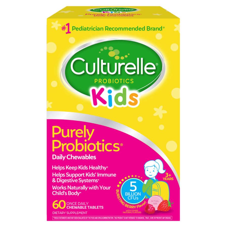 Пробиотик для детей Culturelle, 60 жевательных конфет