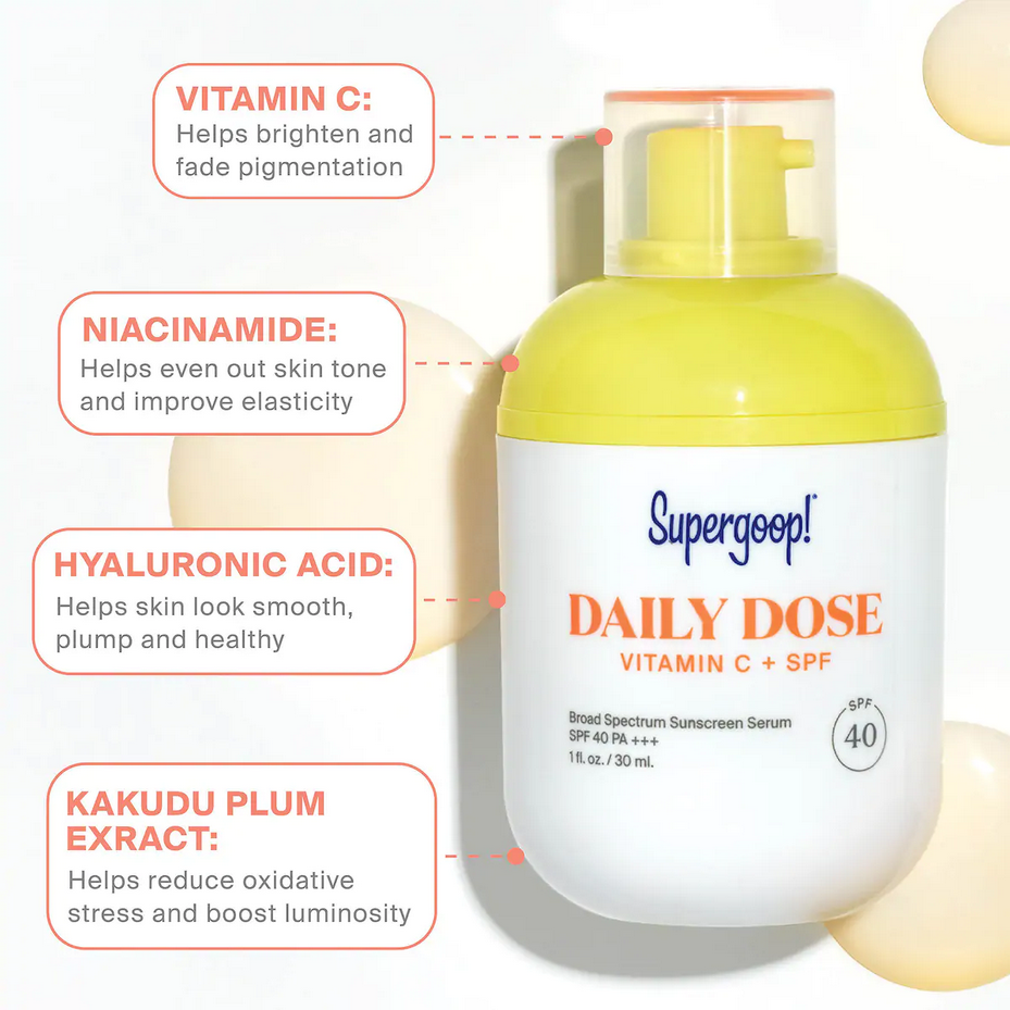 Сыворотка Supergoop! Vitamin C + SPF 40