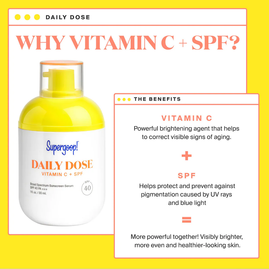 Сыворотка Supergoop! Vitamin C + SPF 40