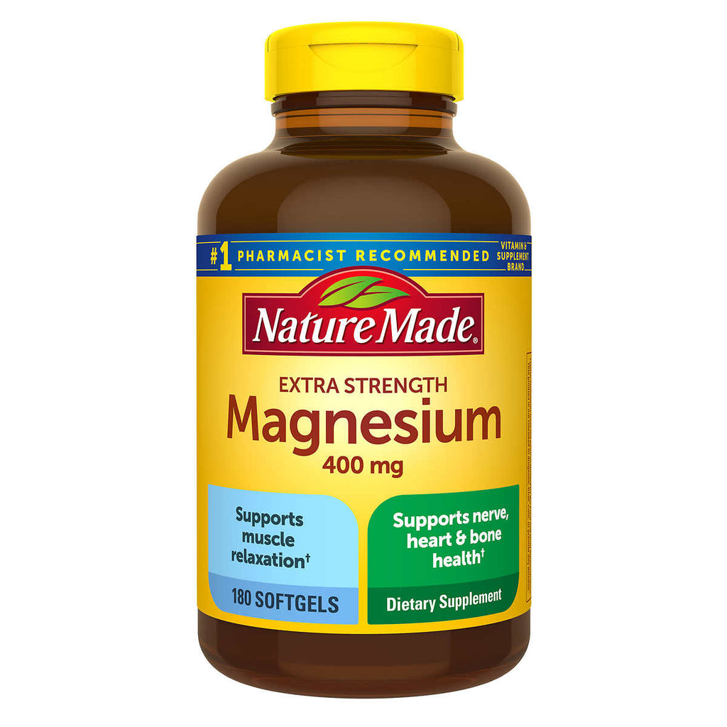 Magnesium Nature Made Extra Strength Magnesium 400mg, 180 capsules