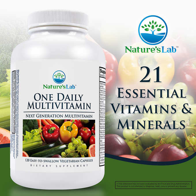 Мультивитамины One Daily Nature's Lab, 120 капсул - Shopping TEMA