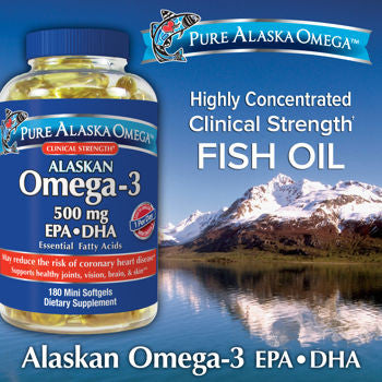 Рыбий жир Pure Alaska Omega-3 EPA+DHA 180 капсул - Shopping TEMA