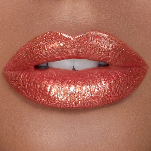 Solar - coral with gold pearl