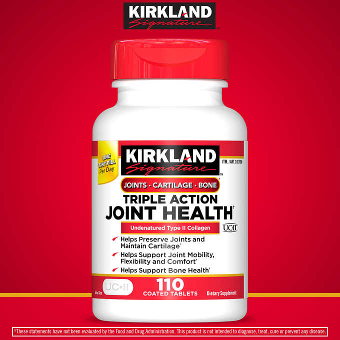 Комплекс для суставов Kirkland Signature Triple Action Joint Health, 110 таблеток - Shopping TEMA