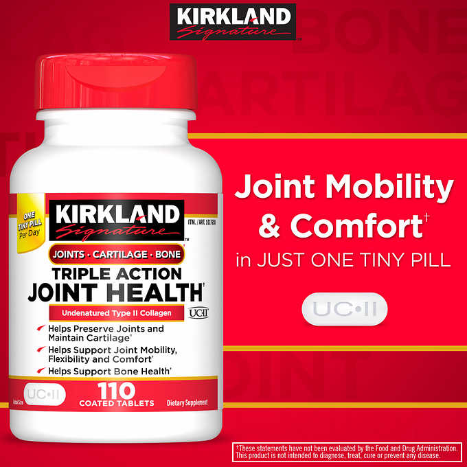 Комплекс для суставов Kirkland Signature Triple Action Joint Health, 110 таблеток - Shopping TEMA