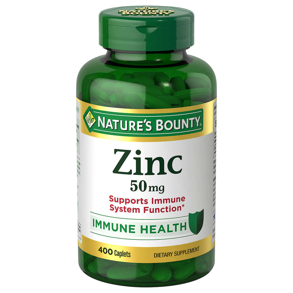 Цинк Nature's Bounty Zinc 50мг, 400 капсул
