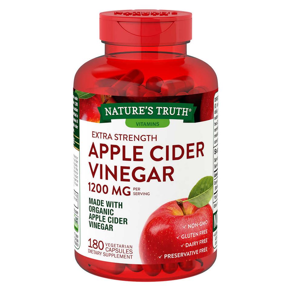 Яблочный уксус Nature's Truth Apple Cider Vinegar 180 капсул