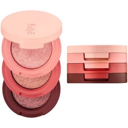 Тени Kaja Beauty Bento Bouncy Shimmer Eyeshadow Trio - Shopping TEMA