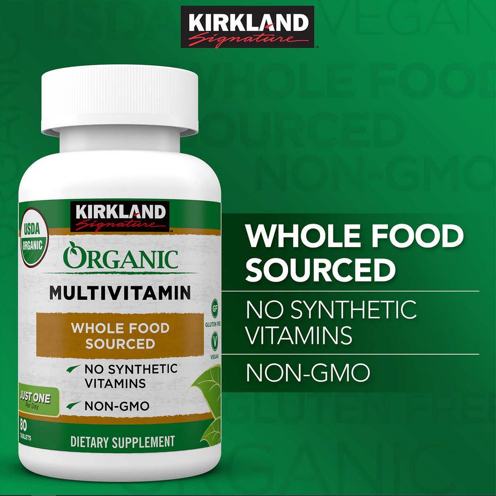 Мультивитамины Kirkland Signature USDA Organic Multivitamin 80 т