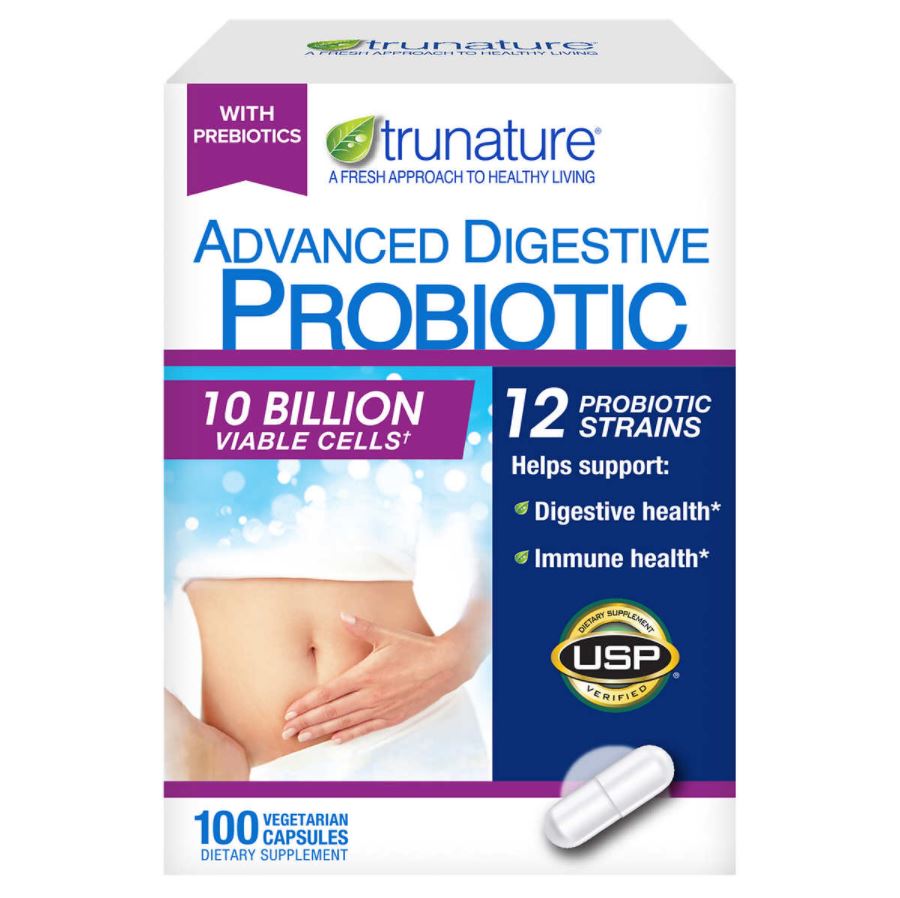 Пробиотик trunature Digestive Probiotic, 100 капсул