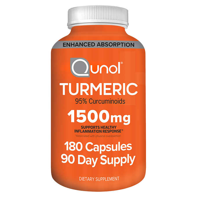 Турмерик Qunol Turmeric 1,500 мг., 180 капсул - Shopping TEMA