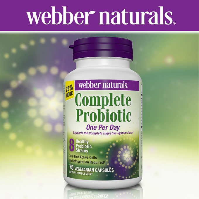 Пробиотик webber naturals, 75 капсул - Shopping TEMA